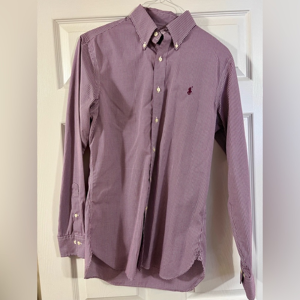 Men’s long sleeve button down Polo
